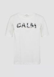 s.Oliver Women's Relaxed Fit Jersey T-Shirt - CALM Floral Artwork