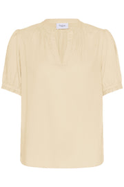 Saint Tropez BRITTASZ Short Sleeve Blouse - Creme